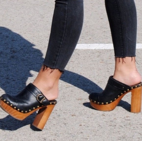 Jeffrey Campbell Shoes - SOLD! {Jeffrey Campbell} Woodies Leather Clogs